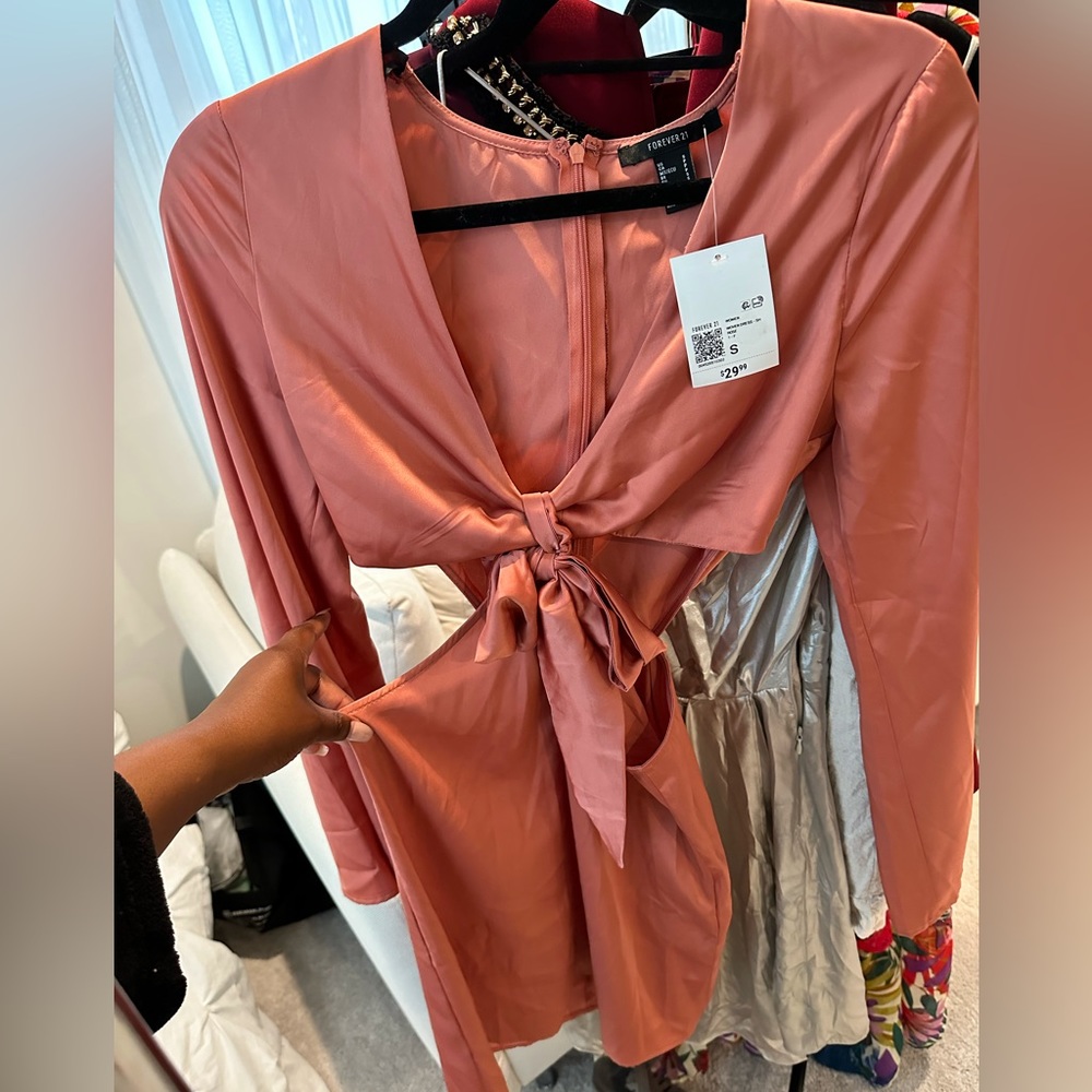 Satin Cutout Dress